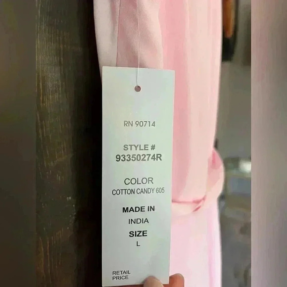 Elegant Pink‎ Sleeveless Ruffle Dress Cotton Candy Summer Party Cocktail L E2 - Picture 3 of 8